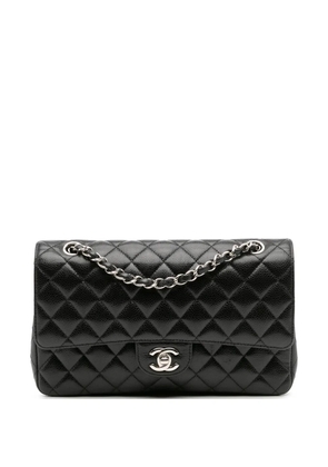 CHANEL Pre-Owned 2017-2018 Medium Classic Caviar Double Flap shoulder bag - Black