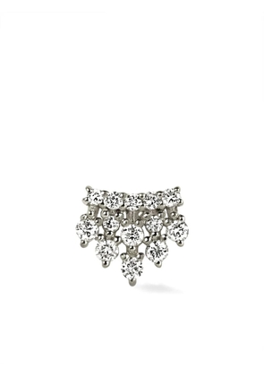 Lark & Berry 14kt white gold Royal Crown diamond stud earring