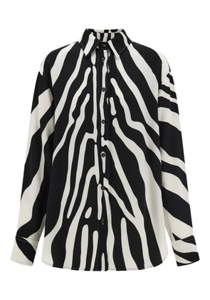 Ferragamo zebra-print long-sleeves shirt - Black