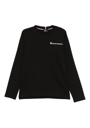 Moncler Grenoble logo-embroidered sweatshirt - Black