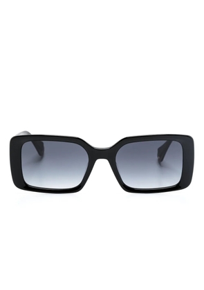 GIGI STUDIOS rectangle-frame gradient sunglasses - Black