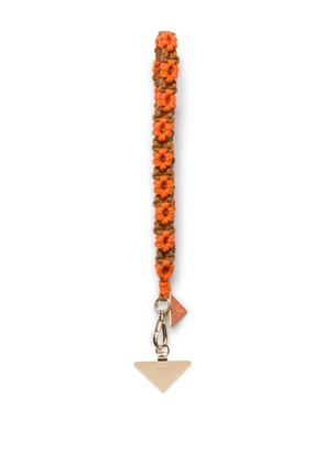 Prada crochet phone wristlet - Orange