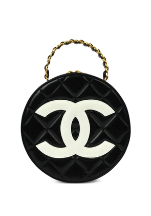 CHANEL Pre-Owned 1995 CC matelassé tote bag - Black