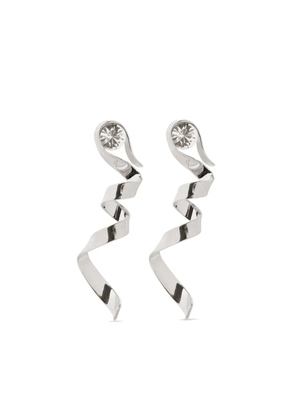 DRIES VAN NOTEN wave stud earrings - Silver