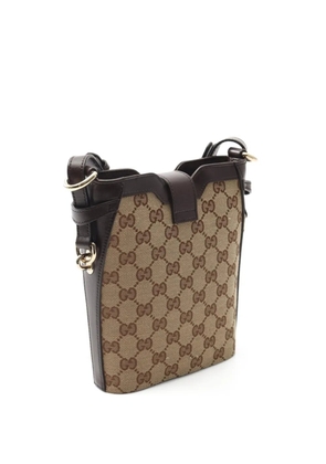 Gucci Pre-Owned 2010 Shadow GG monogram shoulder bag - Brown