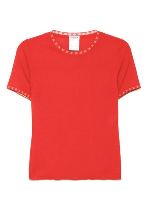 CHANEL Pre-Owned 2001 knitted top - Red