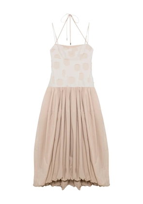 Simkhai Pfeiffer polka-dot midi dress - Neutrals