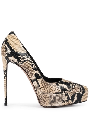 Le Silla 140mm Uma pumps - Neutrals