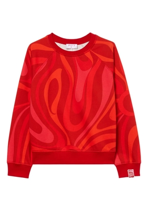 PUCCI Marmo-print sweatshirt - Red