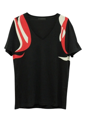 Alexander McQueen Pre-Owned swirl-print short-sleeve T-shirt - Black