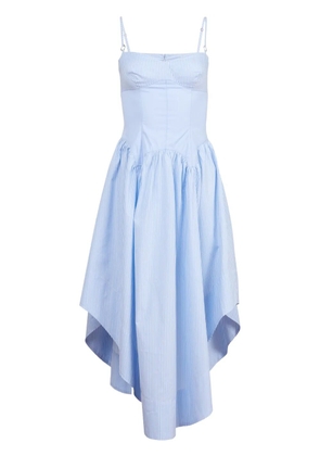 Fleur Du Mal poplin midi dress - Blue