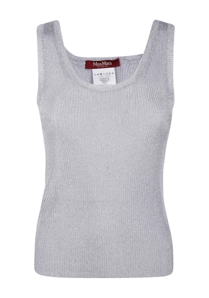 Max Mara ribbed-knit tank top - Silver