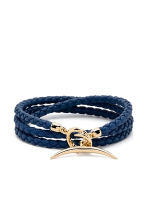 Shaun Leane 18kt gold vermeil and leather Quill bracelet