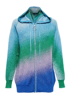 Maje pre-owned gradient zip-up hoodie - Green