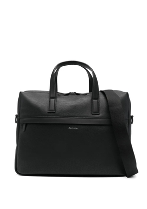 Calvin Klein logo lettering briefcase - Black