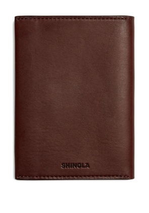 Shinola leather passport wallet - Red