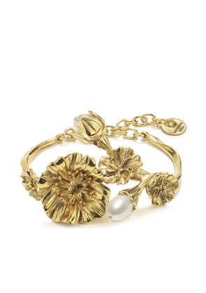 Goossens Fleur de Pavot Pearl bracelet - Gold