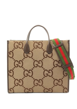 Gucci Pre-Owned 2010s Jumbo GG two-way handbag - Brown