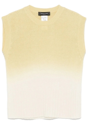 Fabiana Filippi gradient vest - Yellow