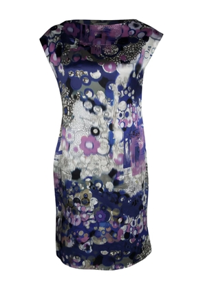 ERDEM abstract-pattern print dress - Blue