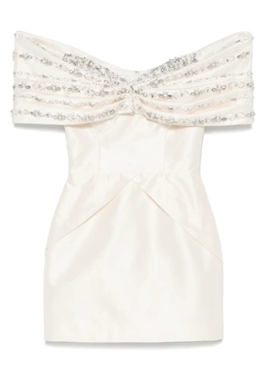 M.Marquise Georgia mini dress - Neutrals