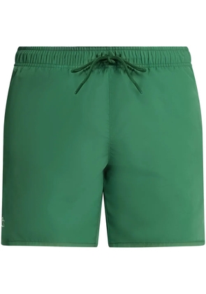 Lacoste embroidered-logo swim shorts - Green