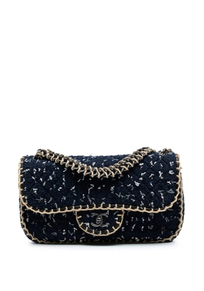 CHANEL Pre-Owned 2010-2011 Quilted Tweed St Tropez Flap shoulder bag - Blue