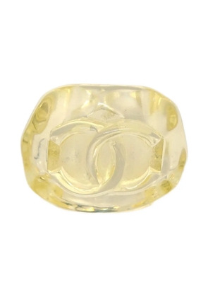 CHANEL Pre-Owned 2002 CC logo ring - Yellow