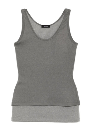 Goen.J dual-layer sleeveless top - Grey
