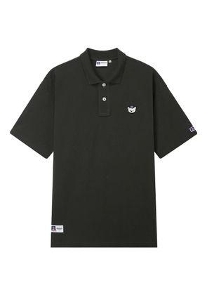 CHOCOOLATE x Russell Athletic logo-patch polo shirt - Grey