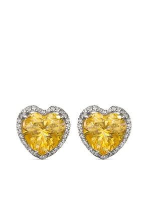 Juwelina Paris Radiant Heart earrings - Silver