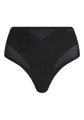 Calvin Klein Underwear logo sheer briefs - Black