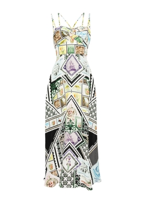 Camilla strap-detail dress - White