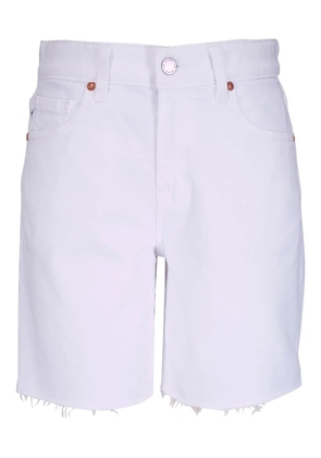 AG Jeans logo-patch shorts - White