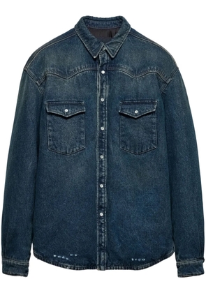 Prada padded denim shirt - Blue