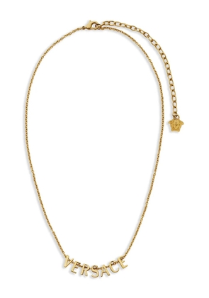Versace logo-lettering necklace - Gold