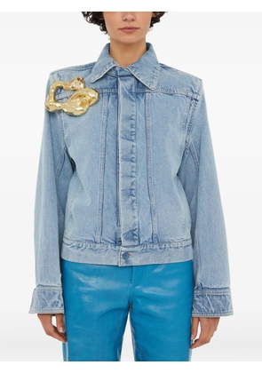 Christopher Esber Corsage denim jacket - Blue