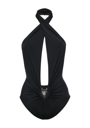 Christopher Esber Pierced Orbit halter bodysuit - Black