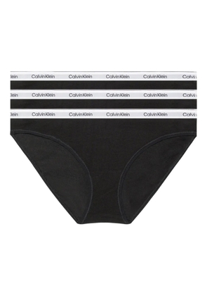Calvin Klein Underwear logo waistband 3-pack briefs - Black