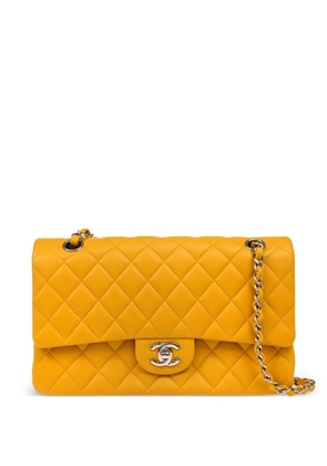 CHANEL Pre-Owned 2014 medium Classic Double Flap shoulder bag - Yellow