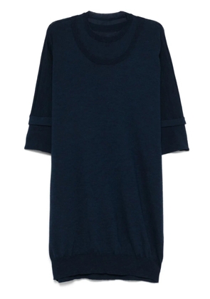 Maison Martin Margiela Pre-Owned 2010s layered midi dress - Blue