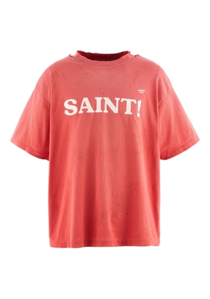 SAINT MXXXXXX logo-print T-shirt - Red
