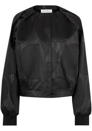 Nina Ricci lurex bomber jacket - Black
