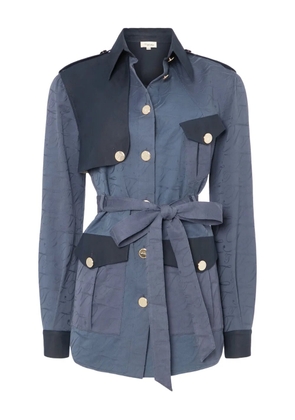 Temperley London Victory buttoned belted jacket - Blue