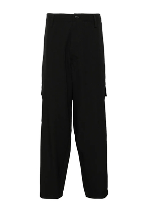 Yohji Yamamoto wool gabardine trousers - Black