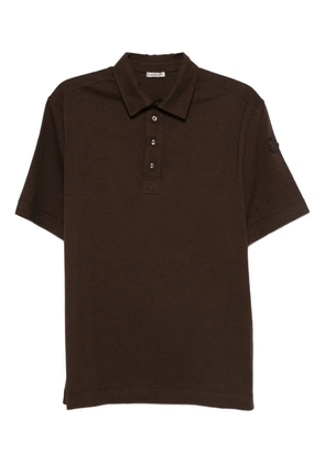 Moncler logo-patch polo shirt - Brown