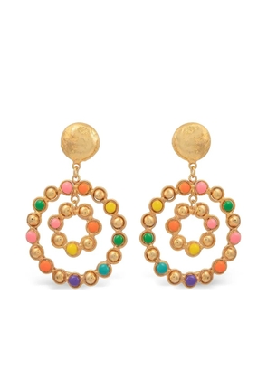 Sylvia Toledano Happy Flower enamel earrings - Gold