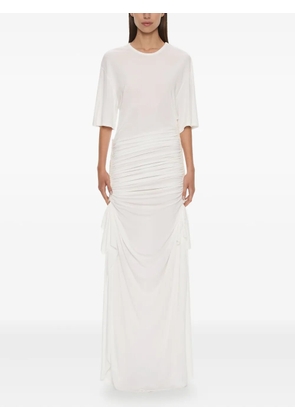 Christopher Esber Shibari ruched maxi dress - White