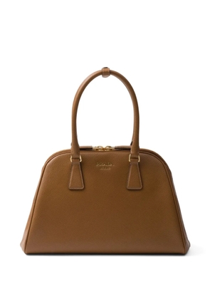 Prada medium Saffiano leather tote bag - Brown
