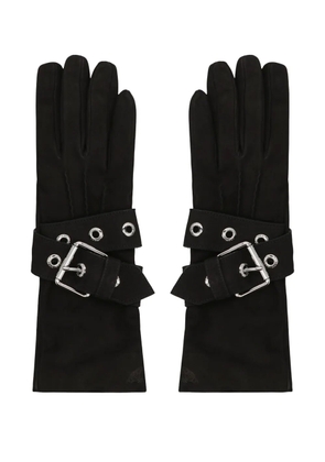 Vivienne Westwood buckle leather gloves - Black